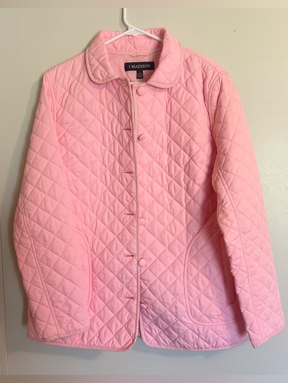 1 Madison Quilted Light Pink Puffer Jacket